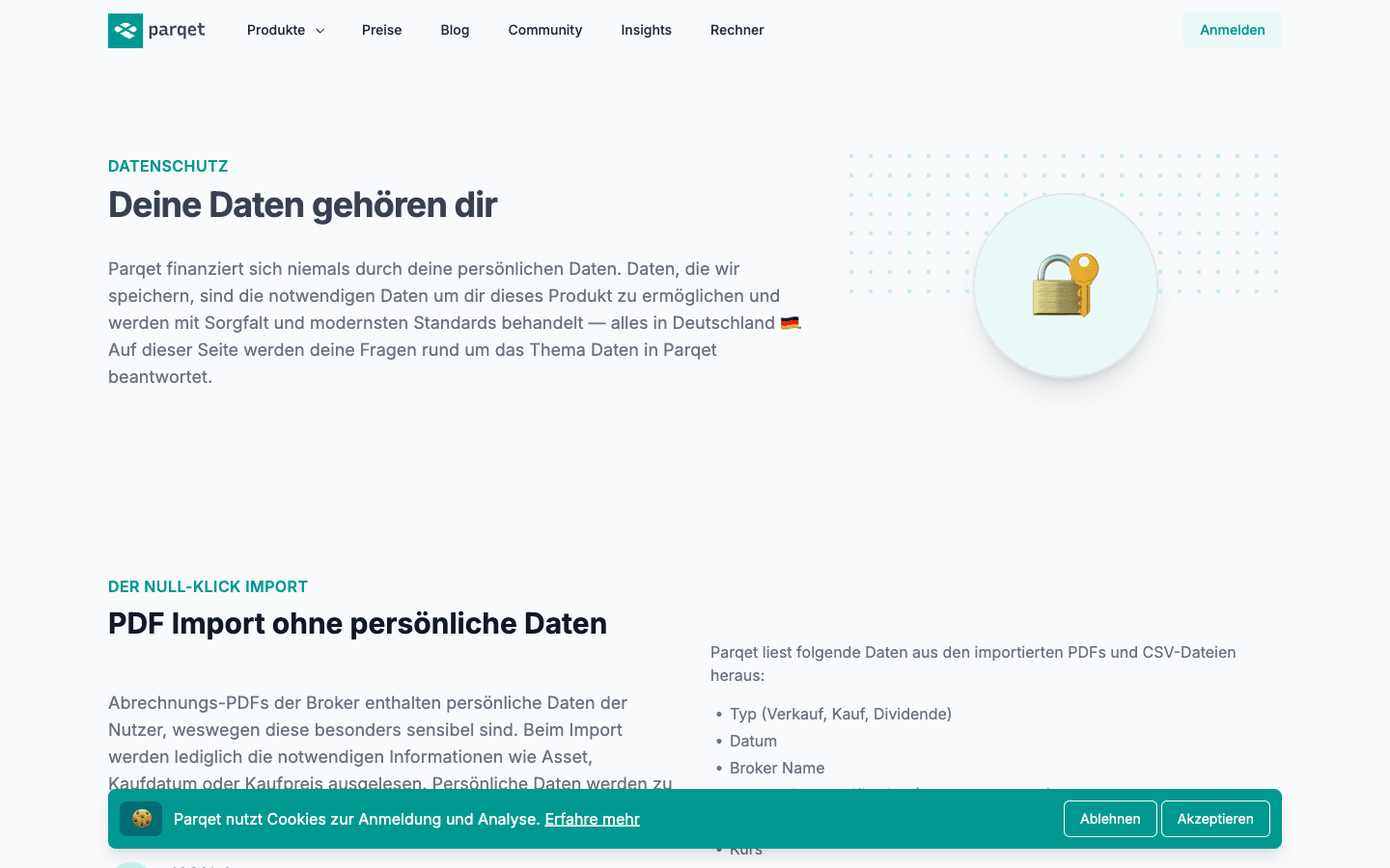 Parqet Datenschutz — Deine Daten gehören dir, Speicherung in Deutschland